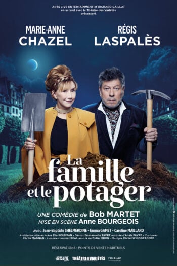LA FAMILLE ET LE POTAGER AFFICHE