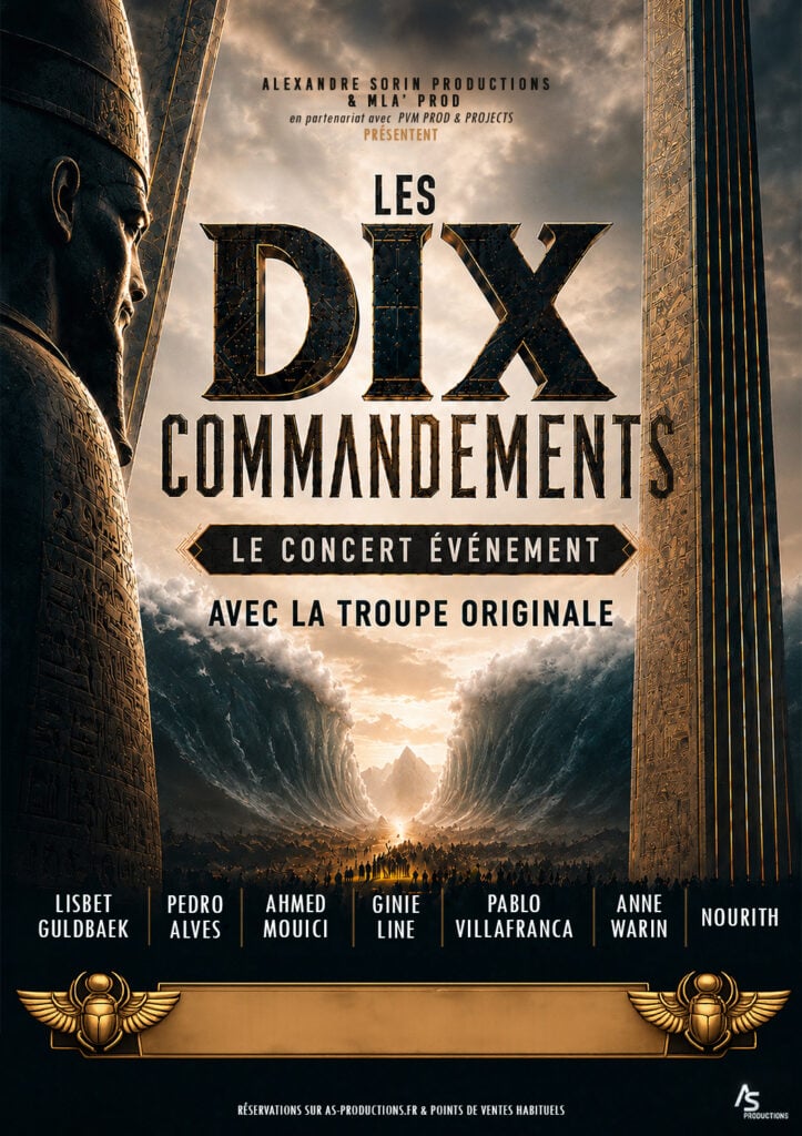 Affiche Les Dix Commandements en concert au Cepac Silo